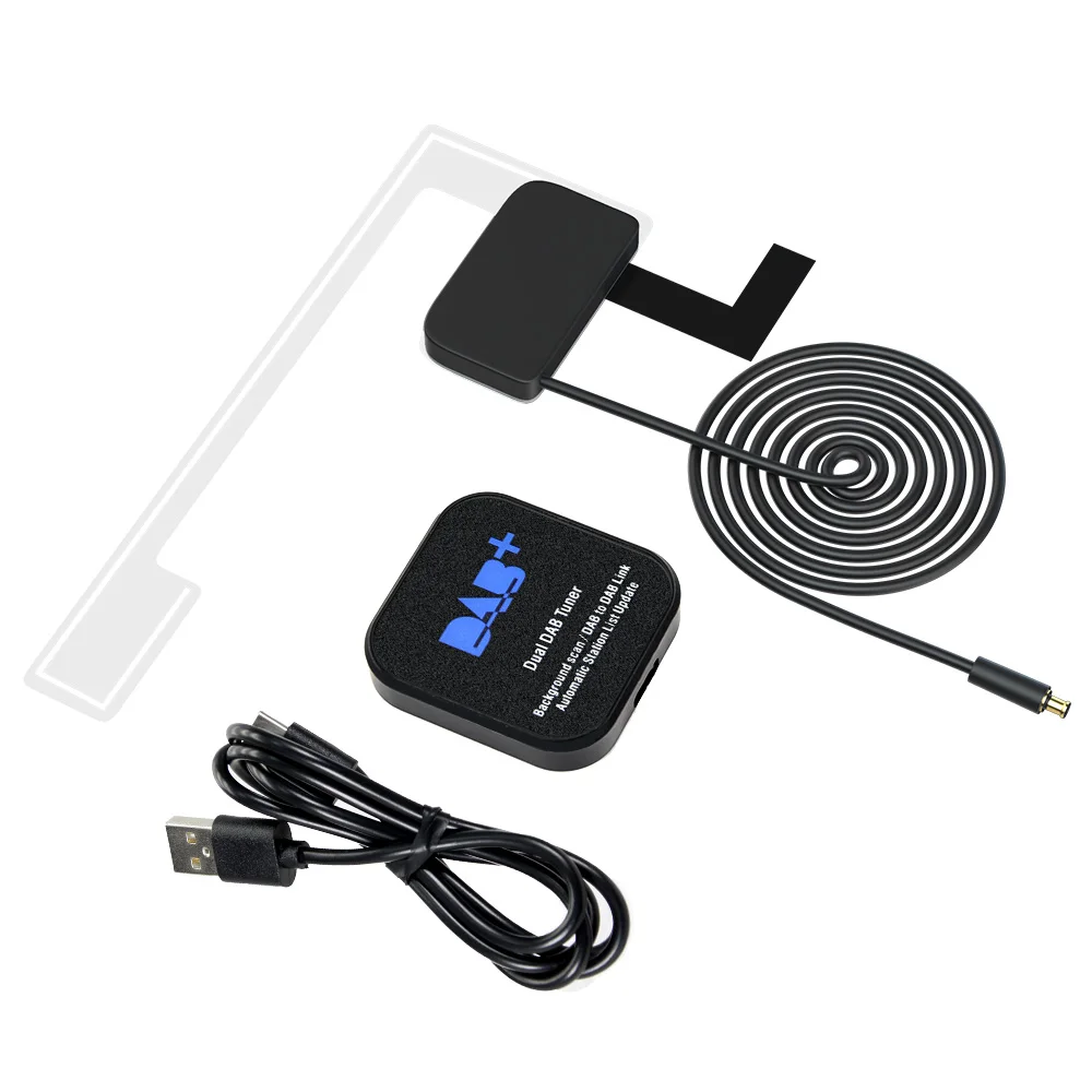 Antenna DAB+ Amplificata Con Ricevitore MCX E Adattatore USB – Per Autoradio Android Erisin E Altri - 4
