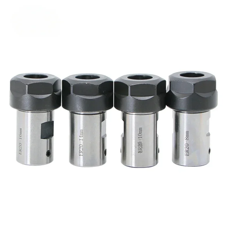 1 set C25 ER20 8/10/12/14/15/16/19mm motor shaft Engraving machine tool holder+12/15/20pcs collet chuck ER tool holder spindle