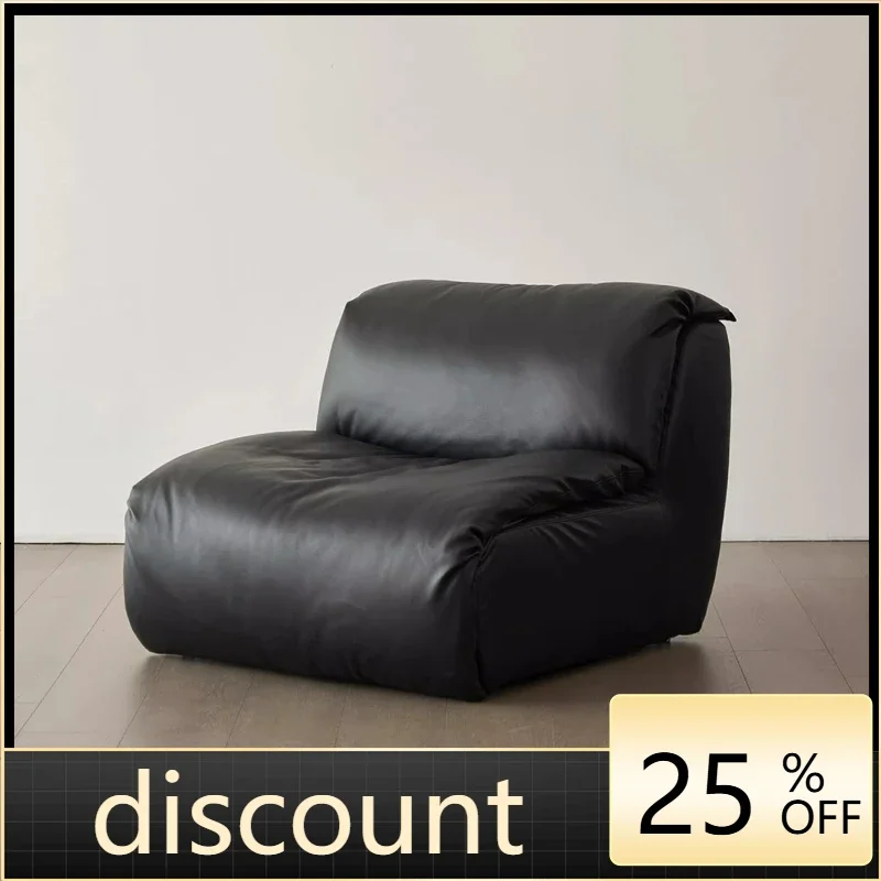LTT1 medieval Bauhaus leather living room straight row module combination first layer cowhide sofa