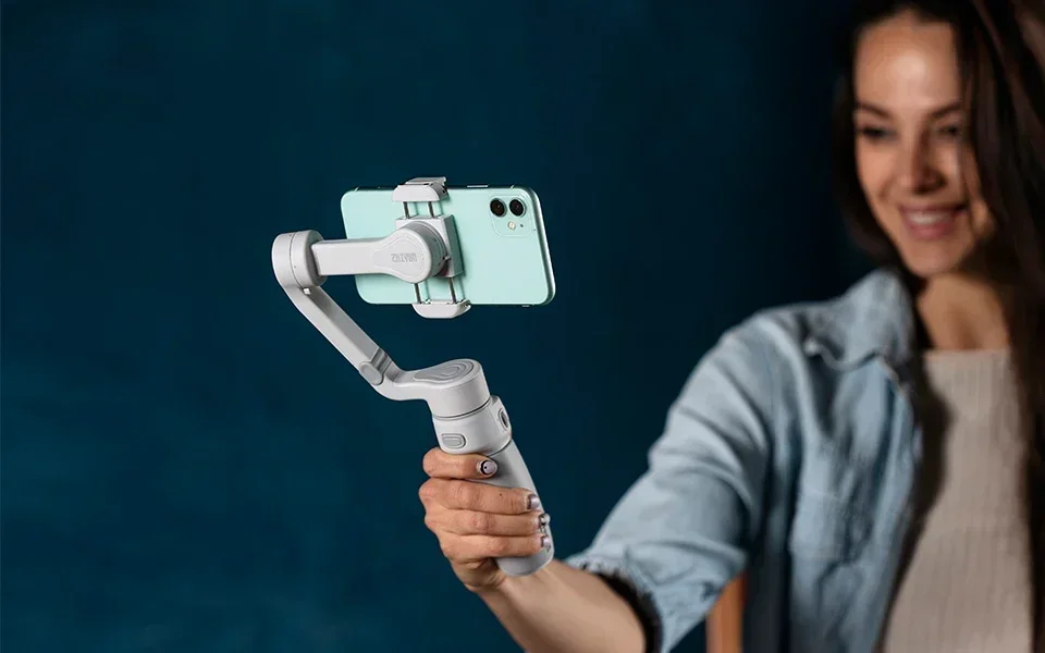 JHD ZHIYUN Official Smooth Q4 Smartphone Gimbal Phone Gimbals 3-Axis Handheld Stabilizer 14 pro max