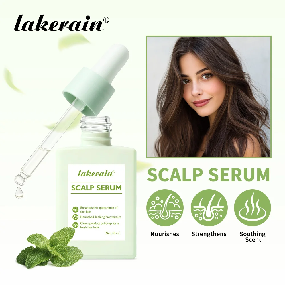 Lakerain Scalp Serum Strengthen Hair Roots Quick Absorption Nourishing Soothing Make Hair Thick Safe for All Hair Scalp Care