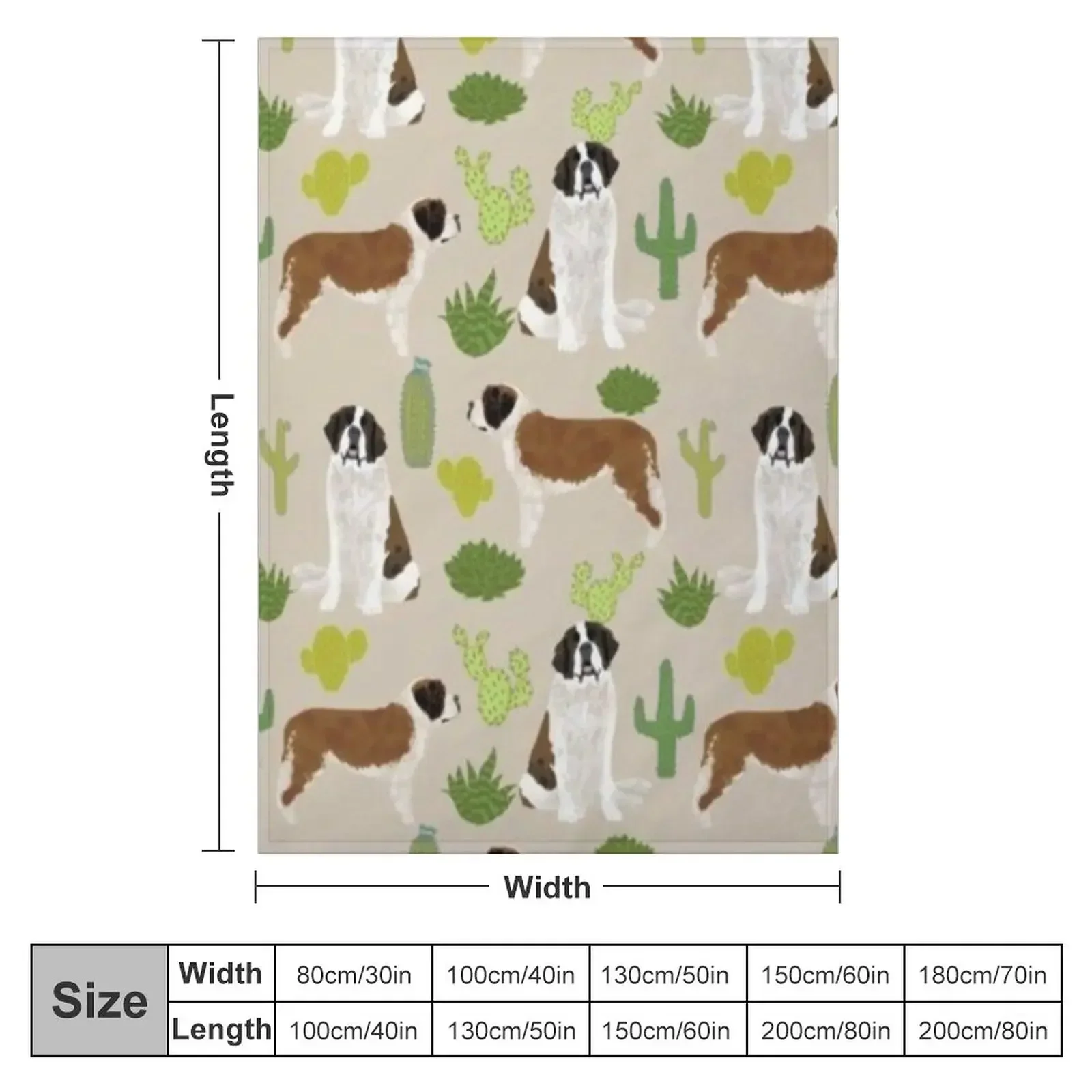 SAINT BERNARD Throw Blanket Decorative Beds For Decorative Sofa Extra Large Throw Blankets