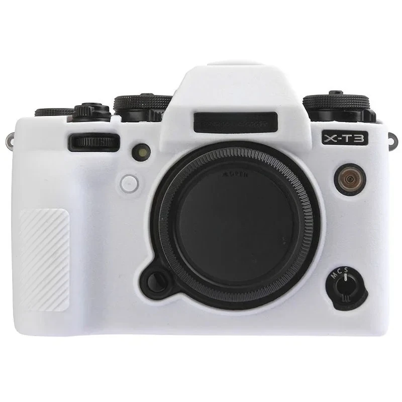 Camera Bag For Fujifilm X-T3,  silicone case, soft body protector with LCD tempered glass film,