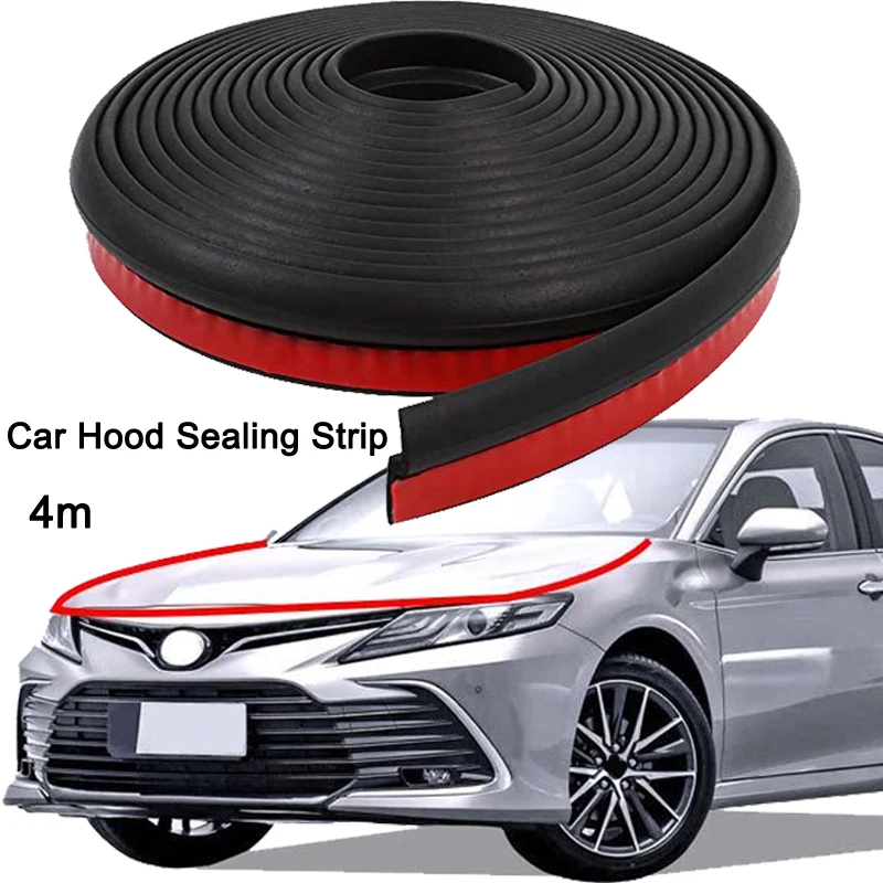 

4m Car Hood Seal Strips Engine Cover Rubber Sealing Strip Z Type Sealant Protector Seal Waterproof Dustproof Weather Strip