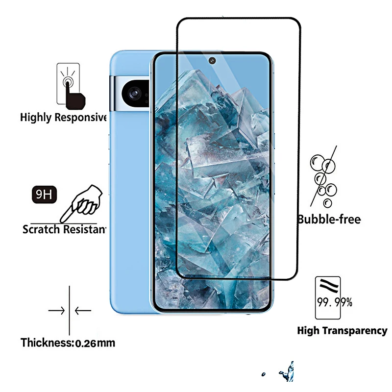 4-1pcs Tempered Glass for Google 8 Pro Screen Protector Protective Safety Glass for Google Pixel 8 6a 7a 5a 4a 5g 4g Pixel8 8pro