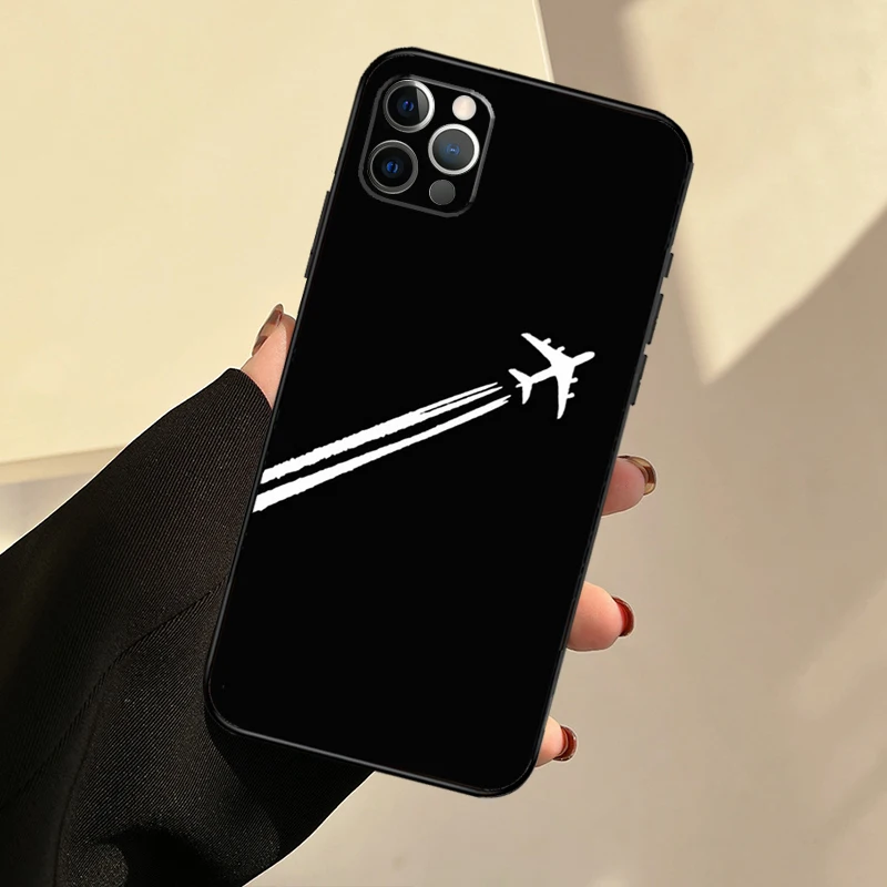 Airplane Pilot Epaulette Phone Case For iPhone 14 11 12 13 Pro X XR XS Max 6 6S 7 8 Plus SE 2020 Back Cover