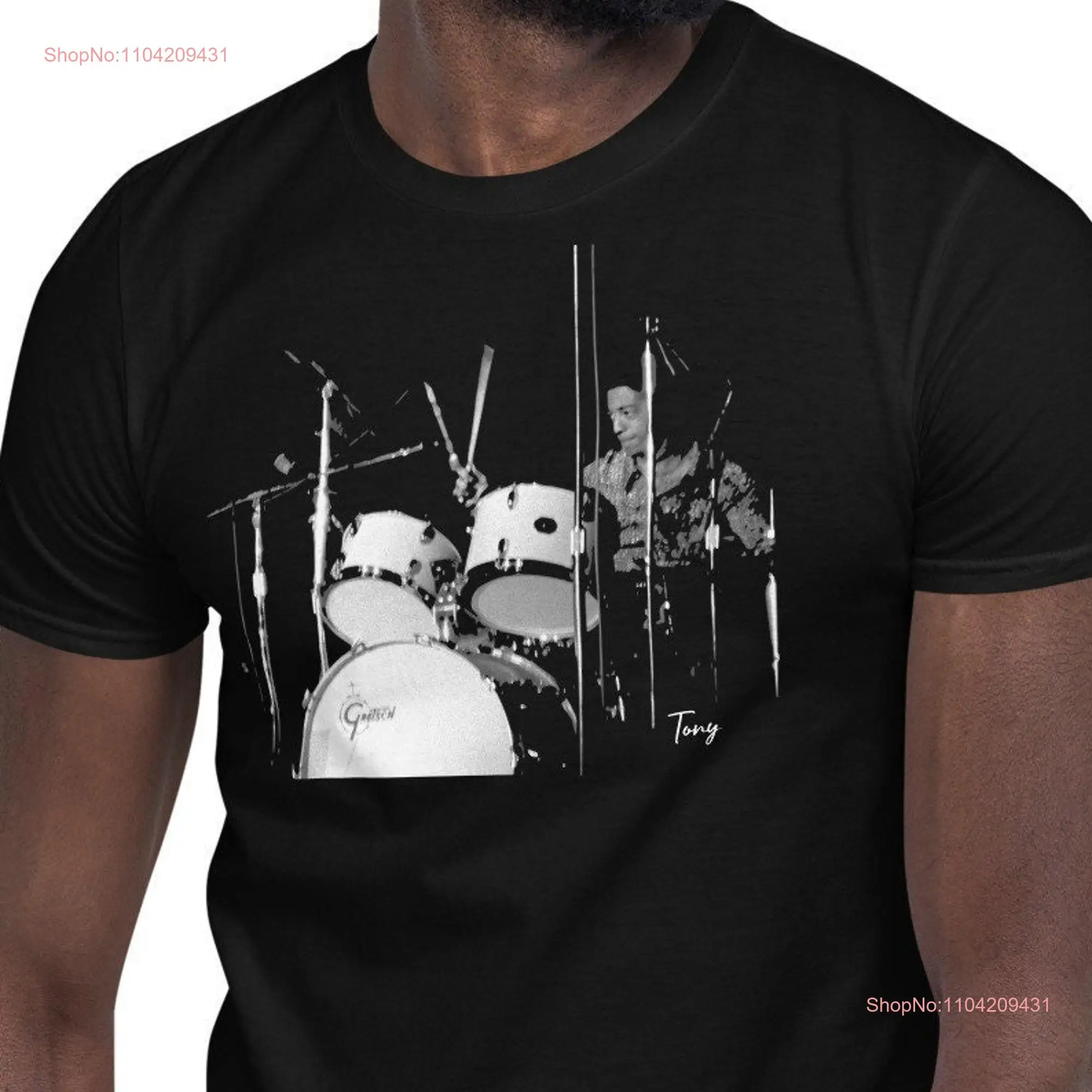 Tony Williams Jazz Drummer T Shirt long or short sleeves