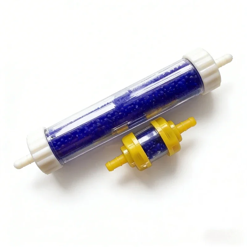 Moisture Removal Drying Tube Filter Color-changing Silica Gel Moisture Adsorption Filter Can Be Dried and Reused 6mm Mouth