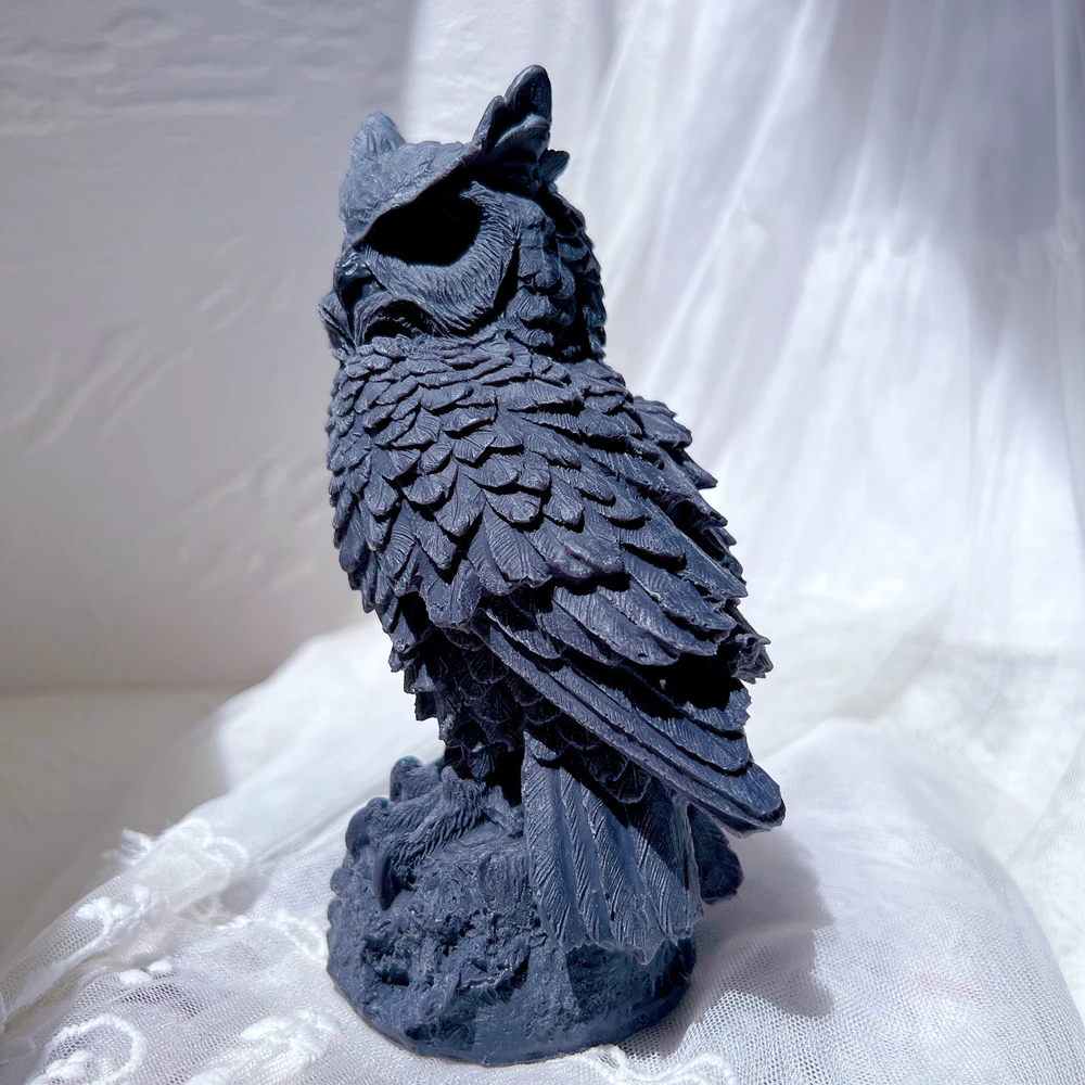 Creative Animal Statue Silicone Molds Owl Sculpture Candle Mold Figurines Novelty Decor Bird Decor Gifts