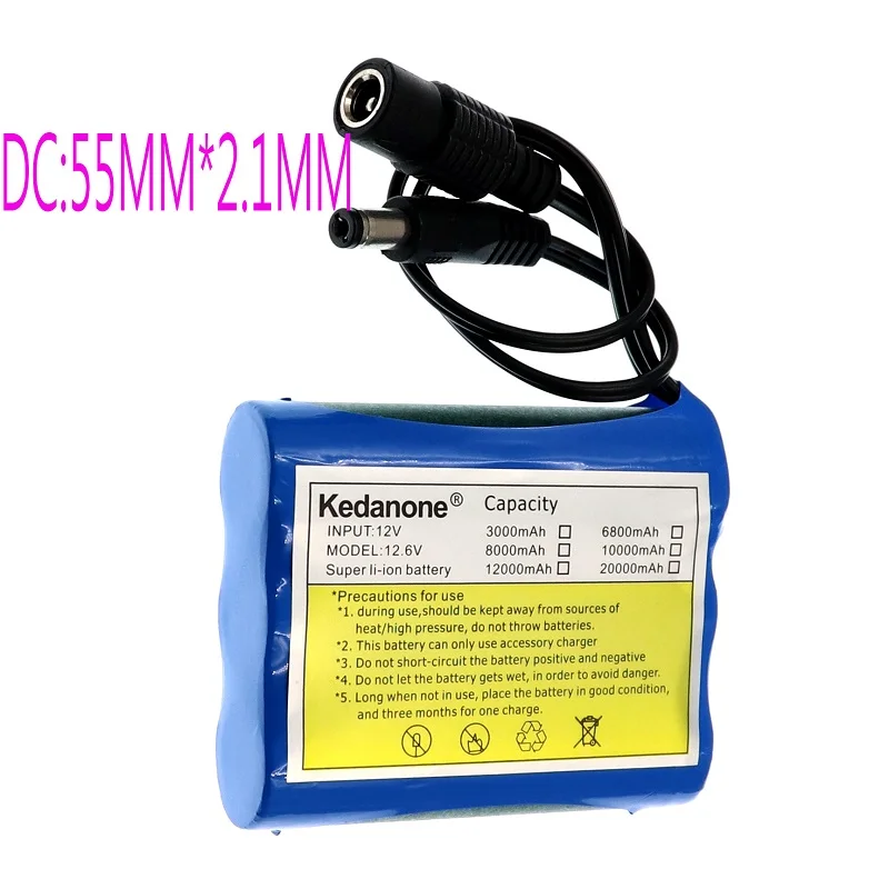 

12 В 3000 мАч аккумулятор 18650 литий-ионные аккумуляторы с защитной платой литиевых аккумуляторов BMS