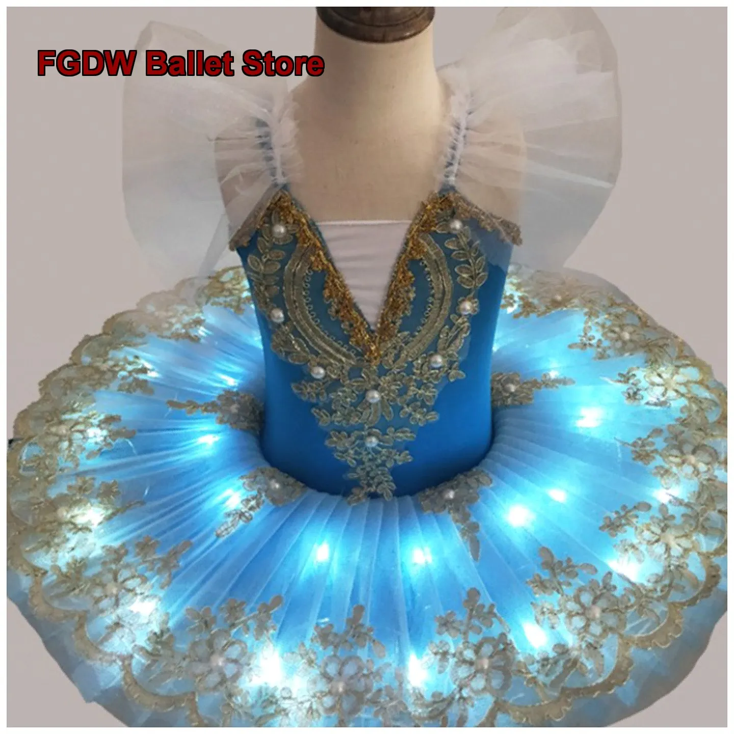 Glowing Skirt Children's Dance Puffy Tulle Skirt Adult Fluorescent Performance Costume Tutu Kids