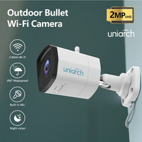 Uniarch Bullet 2MP Wifi Camera Weatherproof Smart Human Detection Outdoor Surveillance IP Camera