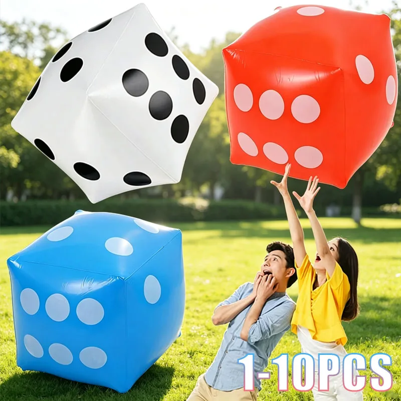 1-10pcs Large Inflatable Dice Set Foam Numbered Cube for Party Bar KTV Night Market Fun Game Activity Props Novelty