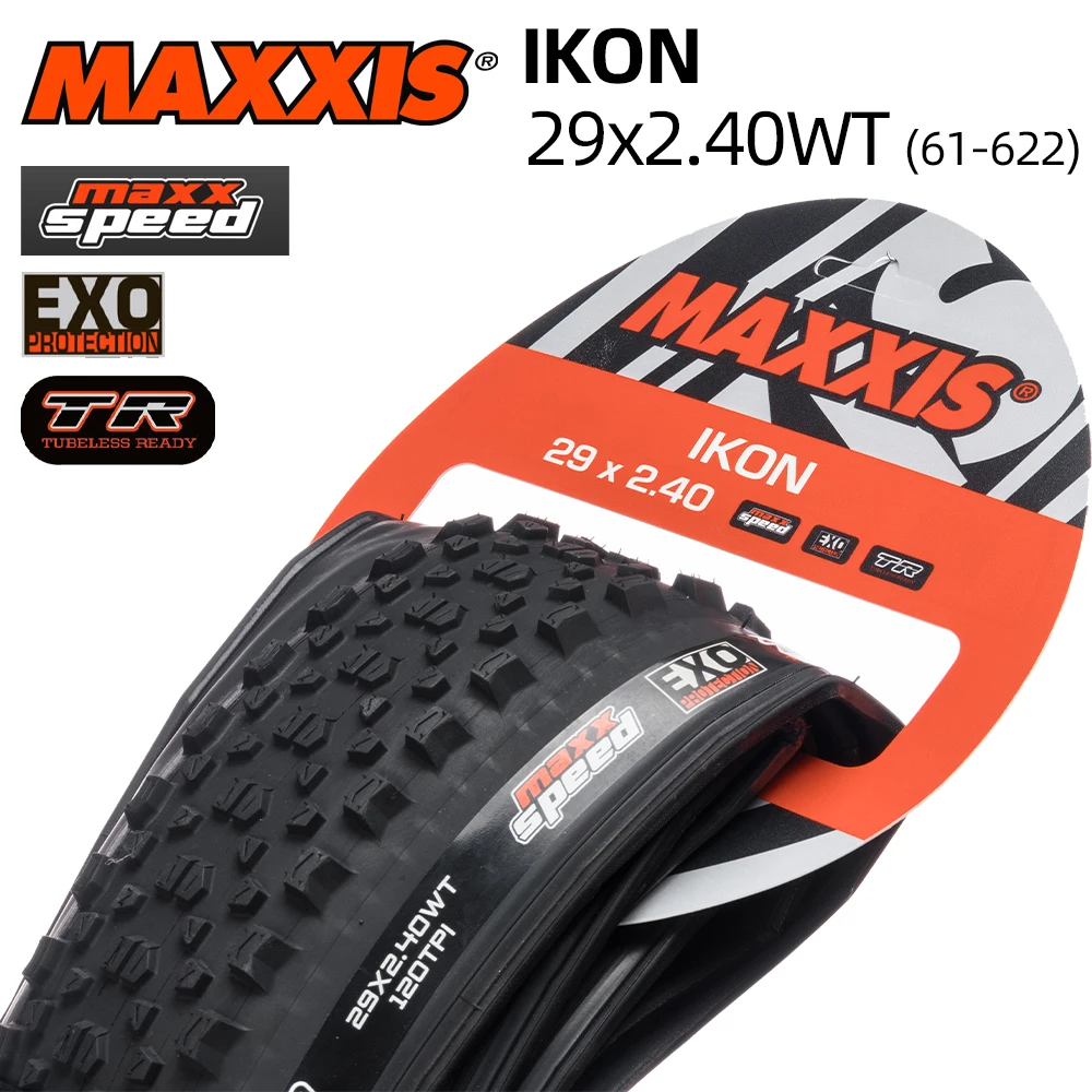 29x2.40WT 61-622 TUBELESS MAXXIS IKON MOUNTAIN BICYCLE TIRE OF MTB BIKE TYRE 29X2.4 29ER 29 INCHES TRAILS BIKE