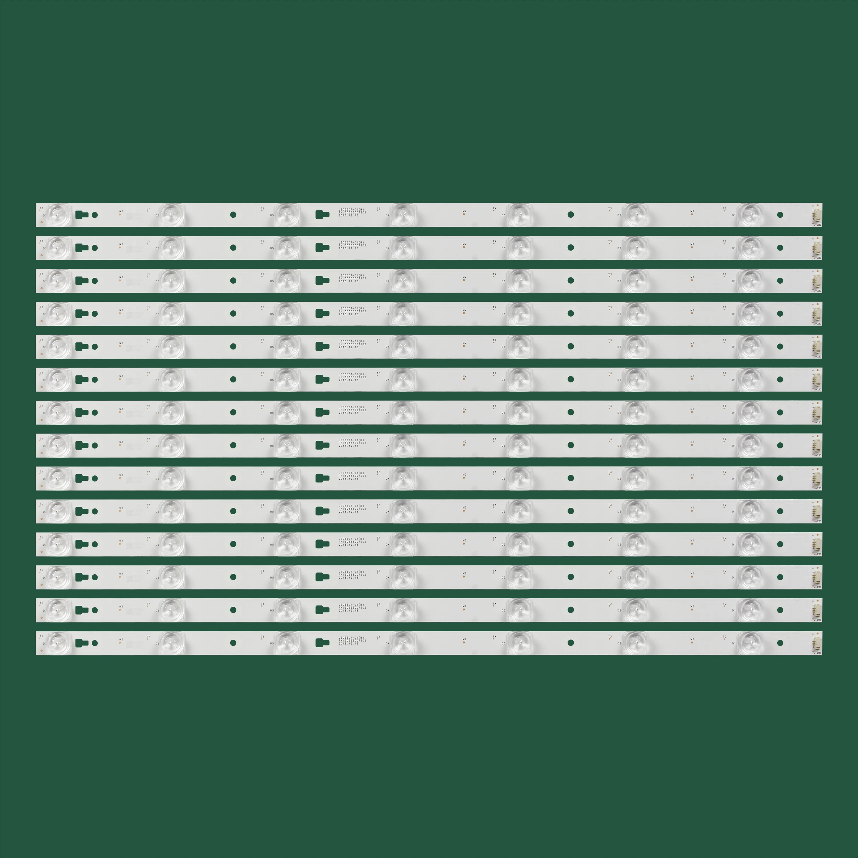 Tira de LED de retroiluminación para TV JVC, para modelos LT-55EM75, LE55M36S, PROSCAN, PLED5529A-F, PLED5529A-E (A), LED55D7-01(B), 55 ", 30355007202