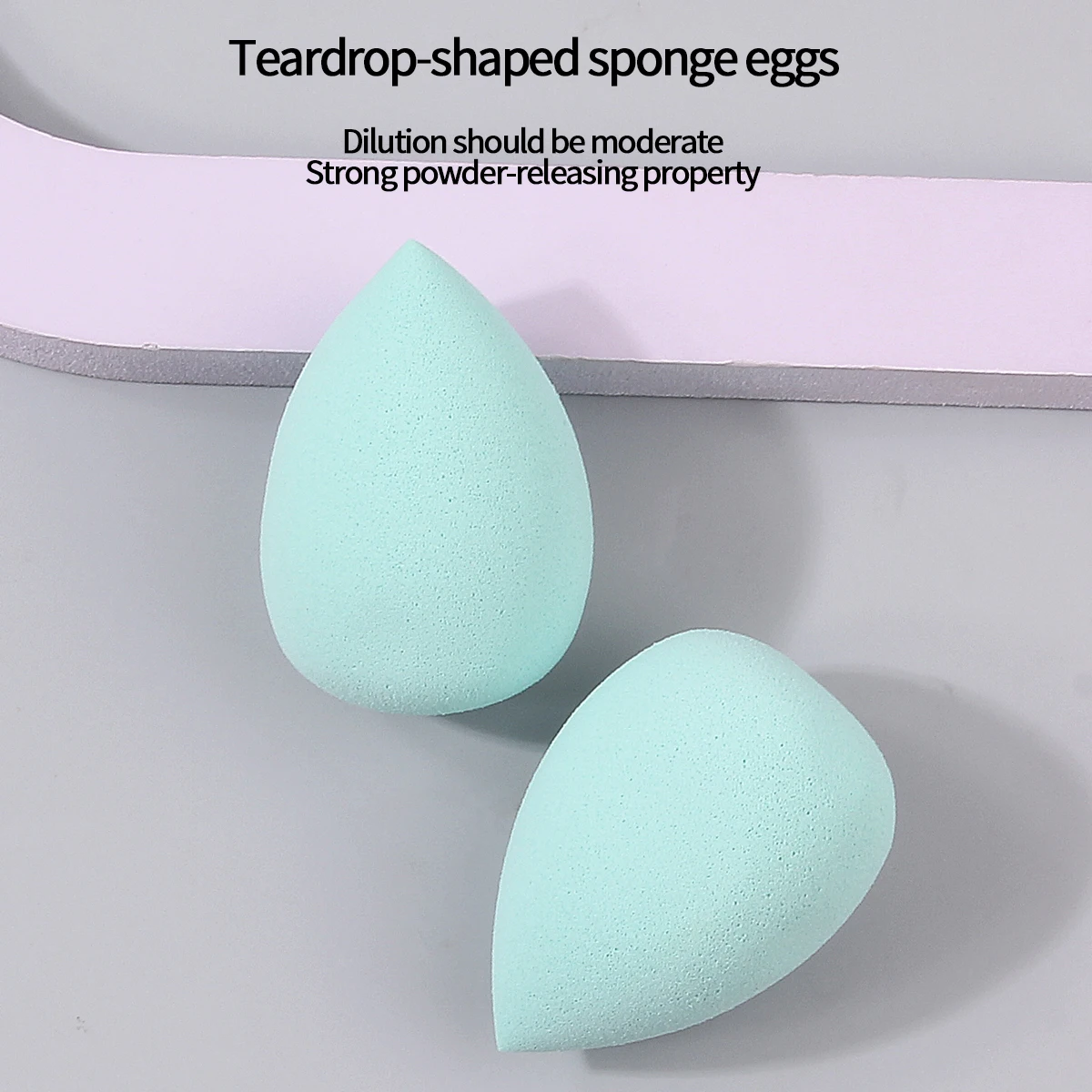 Grande éponge de maquillage super pratique multi-spécifications, œuf de beauté, outil de maquillage à double usage sec et humide à haute résilience