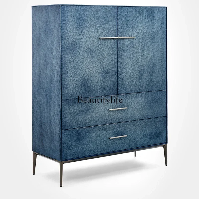 

Wine cabinet living room display household high-end dining side cabinet integrated against the wall modern simple decorat