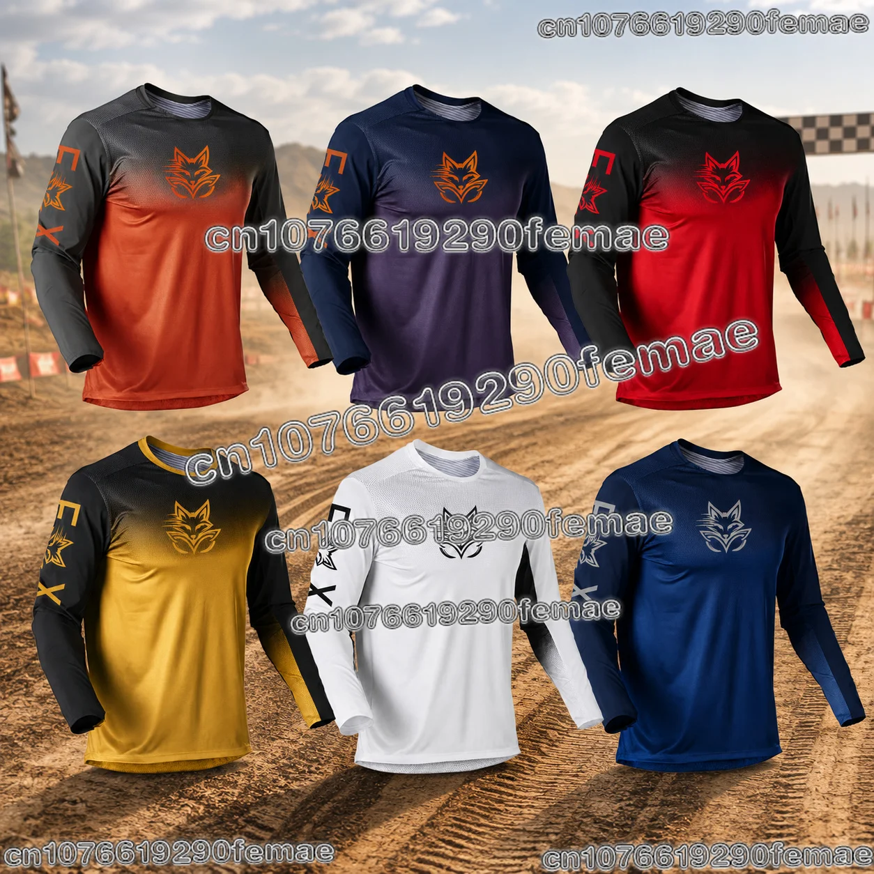 2026 Summer Mountain Bike Motocross Jersey Men Women Long Sleeve Motorcycle Off Road Riding Comfortable Training Top