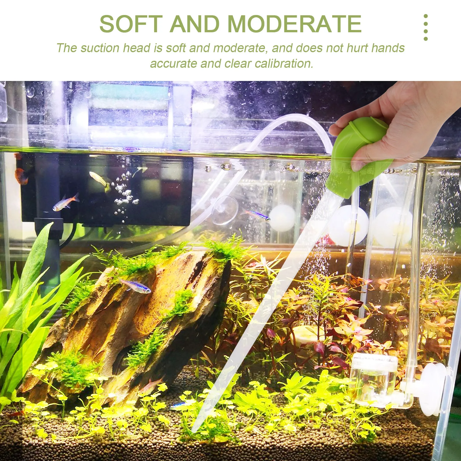 

Aquarium Water Changer Manual Fish Tank Cleaning Tool with Long Hose for Efficient Sewage Disposal and Tank Maintenance Supplies