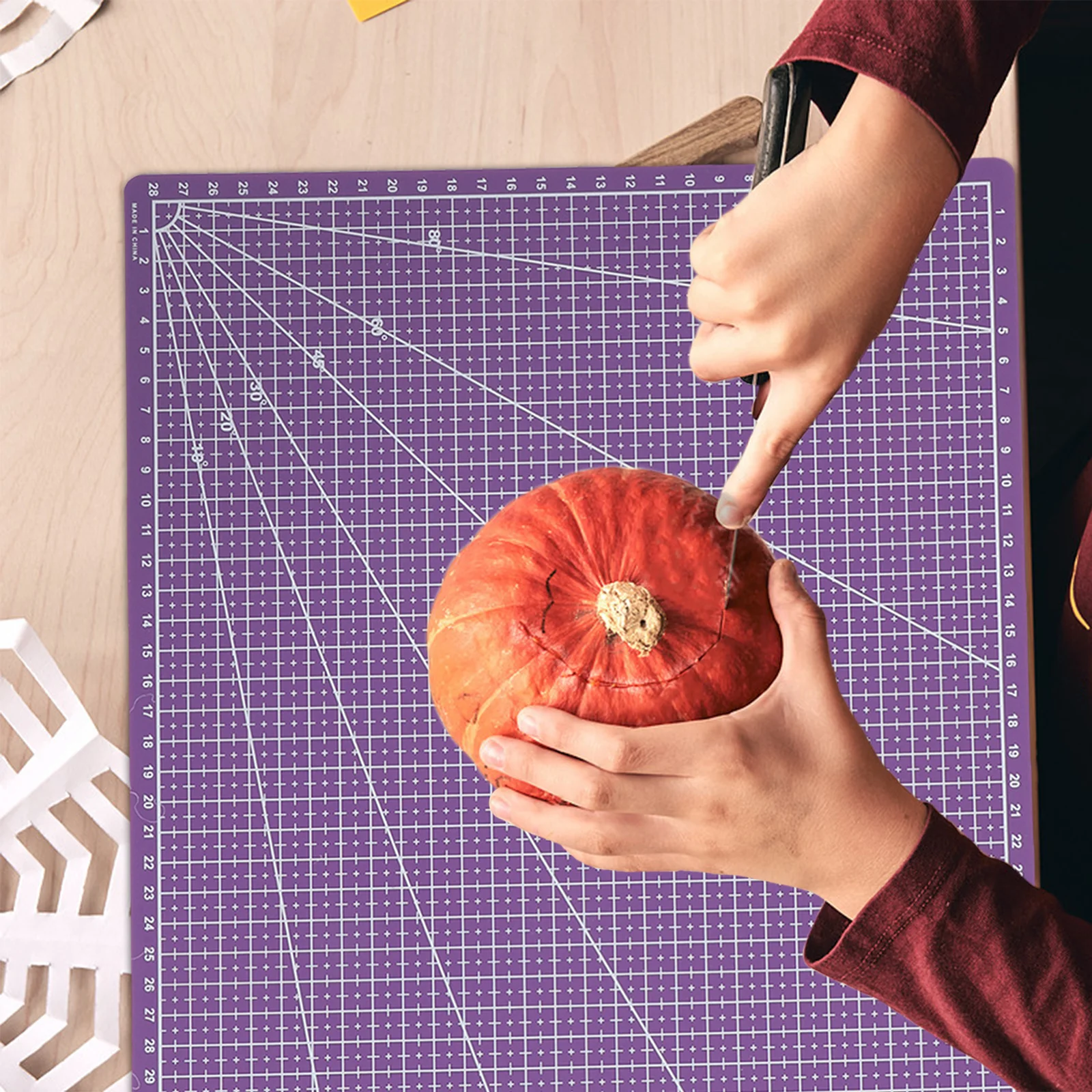 Tapete de corte antiderrapante a3, design reversível para artesanato, corte de tecido, faça você mesmo, scrapbooking, leve, portátil, tapete de artesanato
