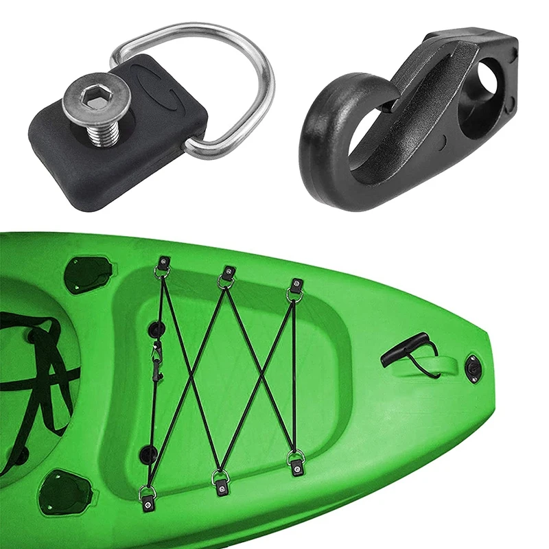 

Крепежные кольца L71A для каяков с винтами, комплект петель для палубы каяка с винтами M6, J-образные крючки, концевые элементы для эластичных шнуров для каяков, каноэ, лодок, рыбалки и т.д.