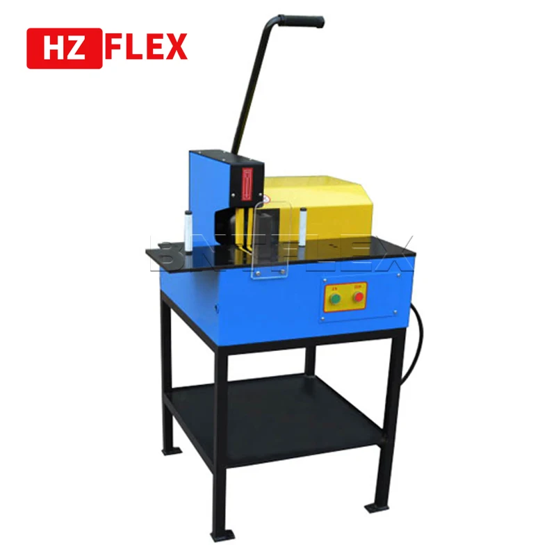 

CE 1/4-2inch 4sp Layers Wire Hydraulic Flexible Rubber Hose Cutter Skiving Machine Dustless Hose Cutting Machine For Sales