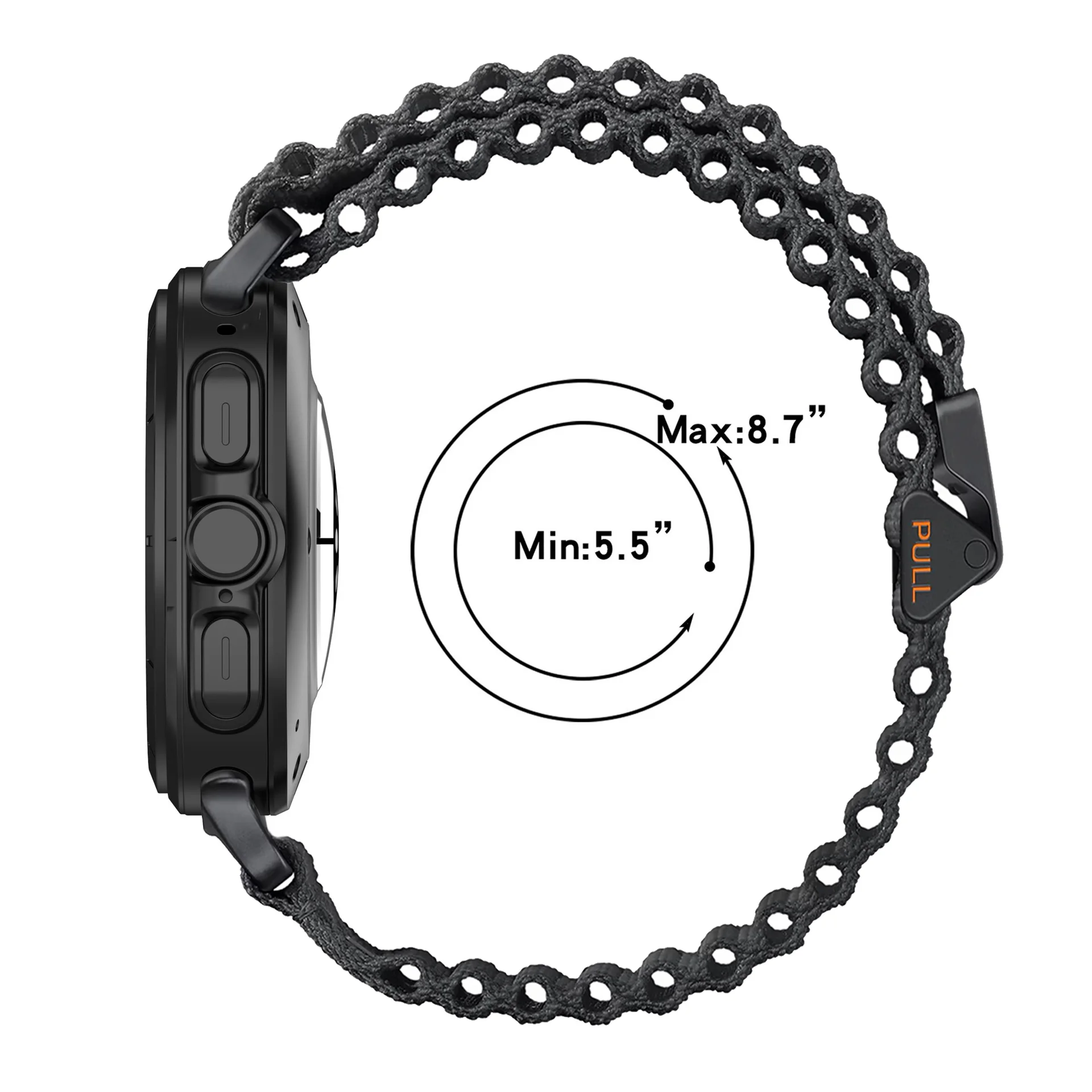 Nylon Original Band For Samsung Galaxy Watch 7 Ultra Off-road Braided Bracelet Wristband Belt For Galaxy Watch Ultra 47mm Correa