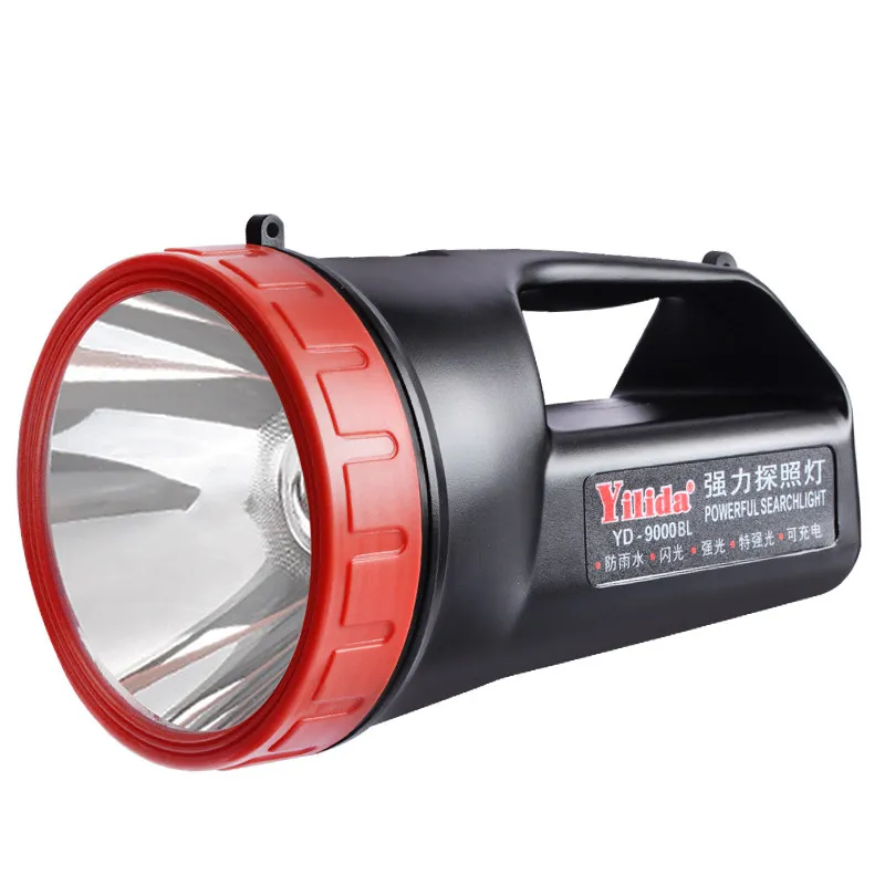 yd-9000b-strong-light-rechargeable-portable-light-led-flashlight-energy-saving-outdoor-patrol-fishing-searchlight