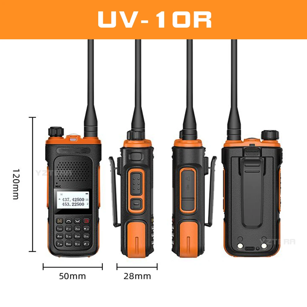 

Baofeng BF-UV10 Walkie Talkie 5W UV Dual Band 144-148MHz&430-440 MHz Portable Ham Radio 128CHs Pofung 2-Way FM Transceiver Radio