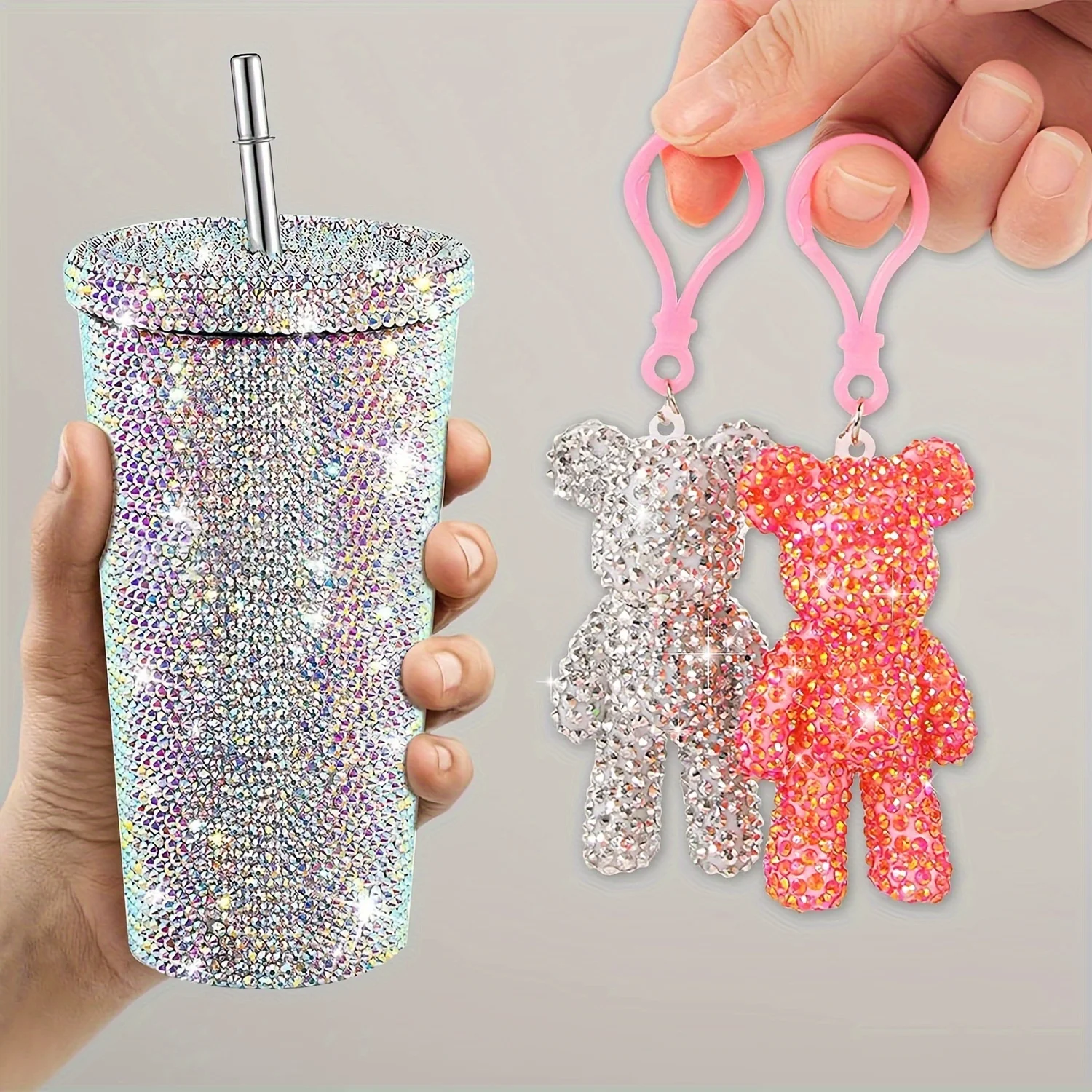 4mm Pure White AB Color Resin Flatback Rhinestone 4200pcs Flatback Jelly Resin Rhinestones for Mugs, Tumblers, Craft Decoration