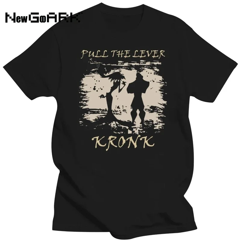 Pull The Lever Kronk Tshirt Yzma And  T Shirt  Emperors New Groove T   black and white