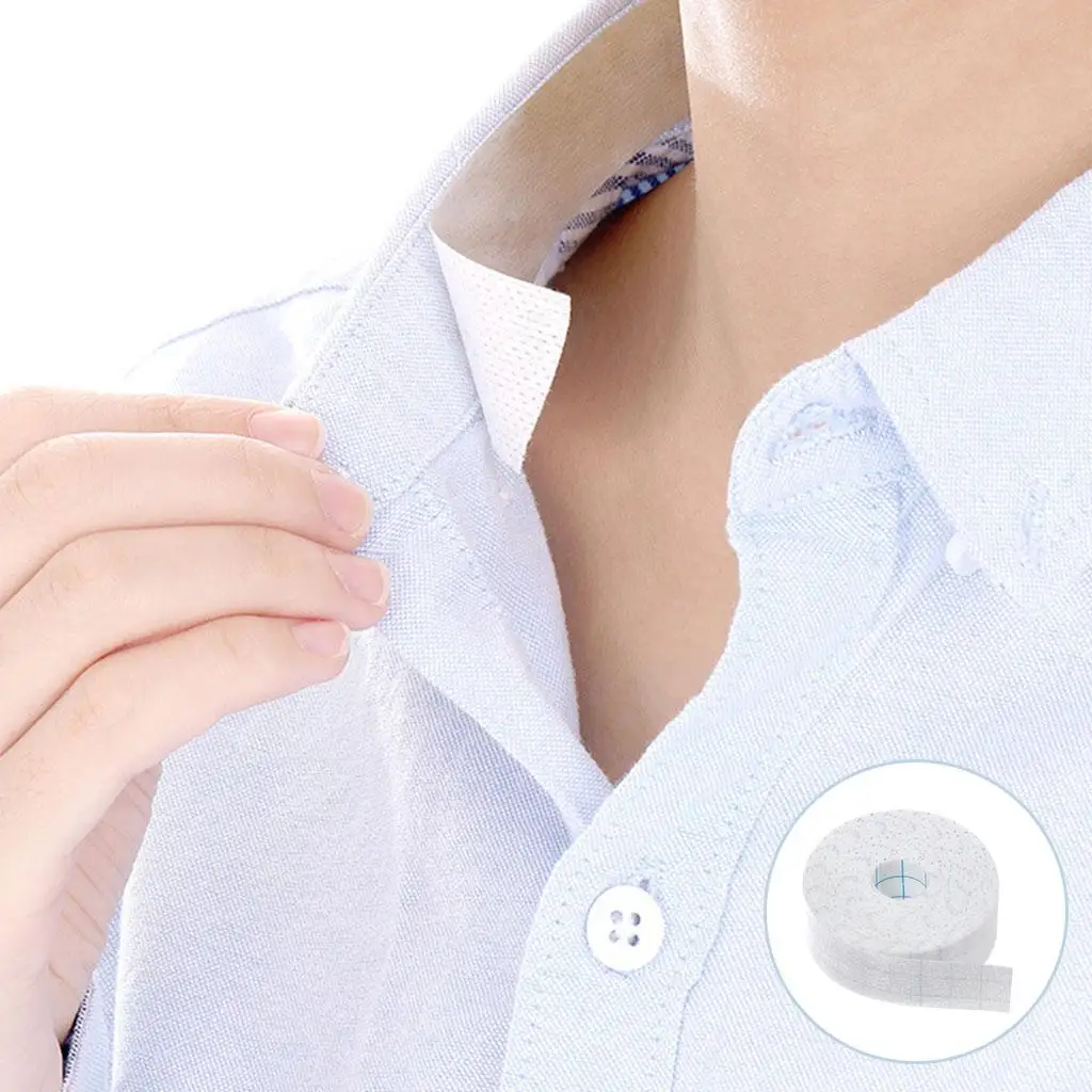 Cinta autoadhesiva para el cuello, Protector desechable para Grime, camisa blanca