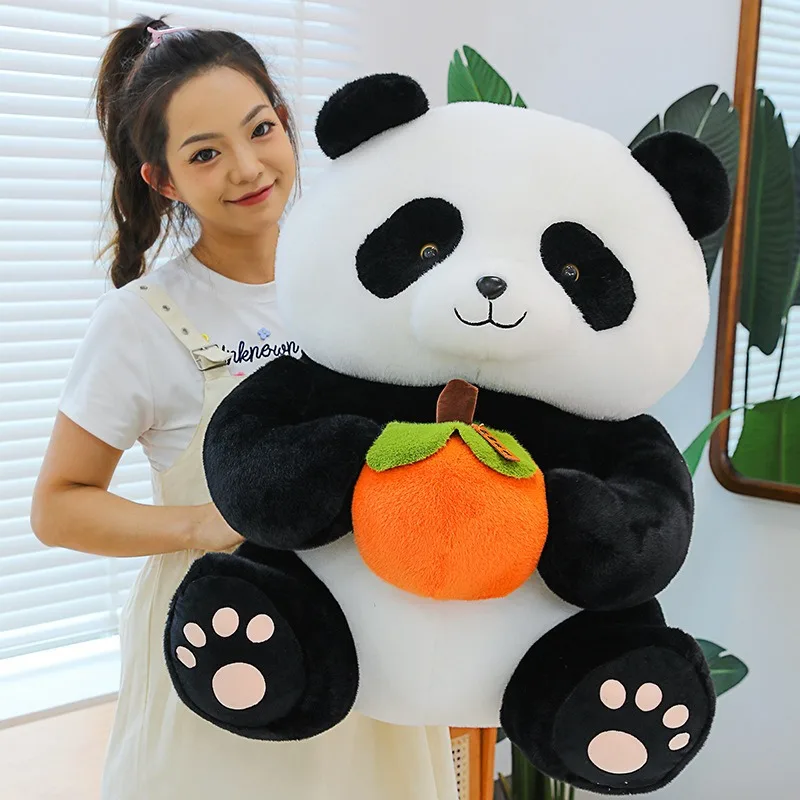 귀여운 플러시 판다 봉제 인형 귀여운 감 디자인 어린이 생일 선물 소년 소녀 졸업 여행 기념품