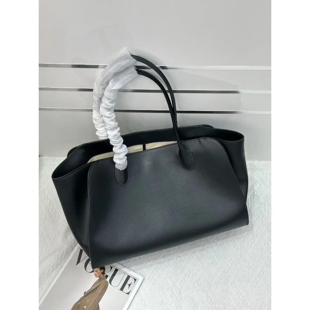 Light Luxury High Quality Leather Tote Large Capacity Fashion Commuter Handbag Simple High Texture Bag Casual Versatile
