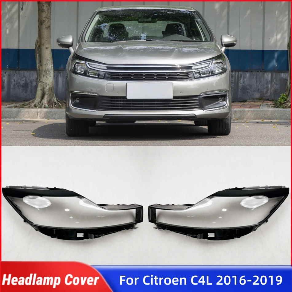 

Для Citroen C4L 2016 2017 2018 2019 аксессуары передняя лампа стекло лампы корпус передней фары автомобиля крышка объектива фонари в виде ракушки