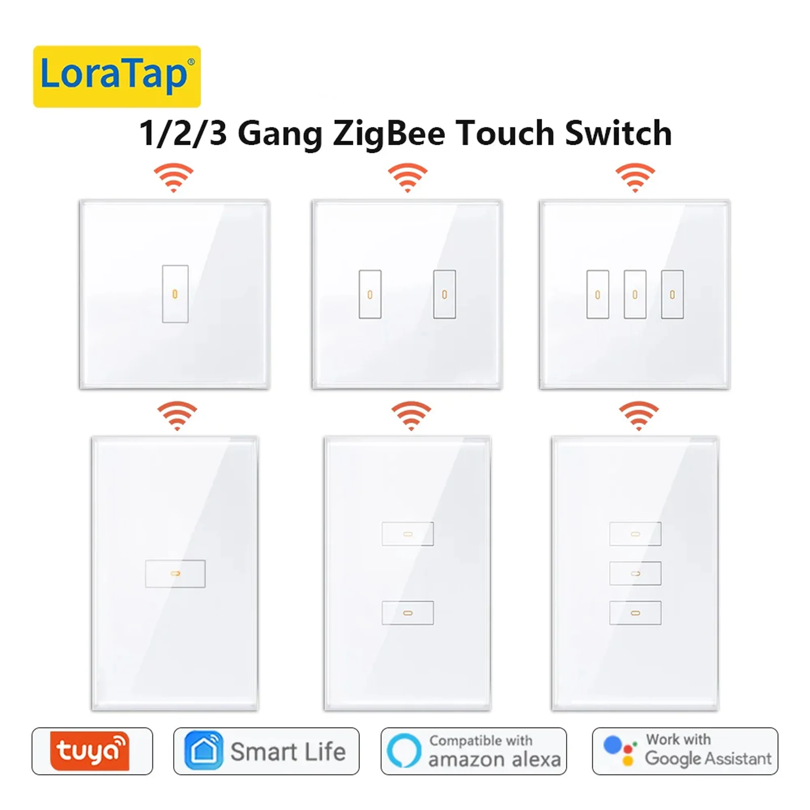 LoraTap Tuya ZigBee 3.0 EU/US Light Switch Remote Control by Smart Life Alexa Google Work with SmartThings ZigBee2MQTT