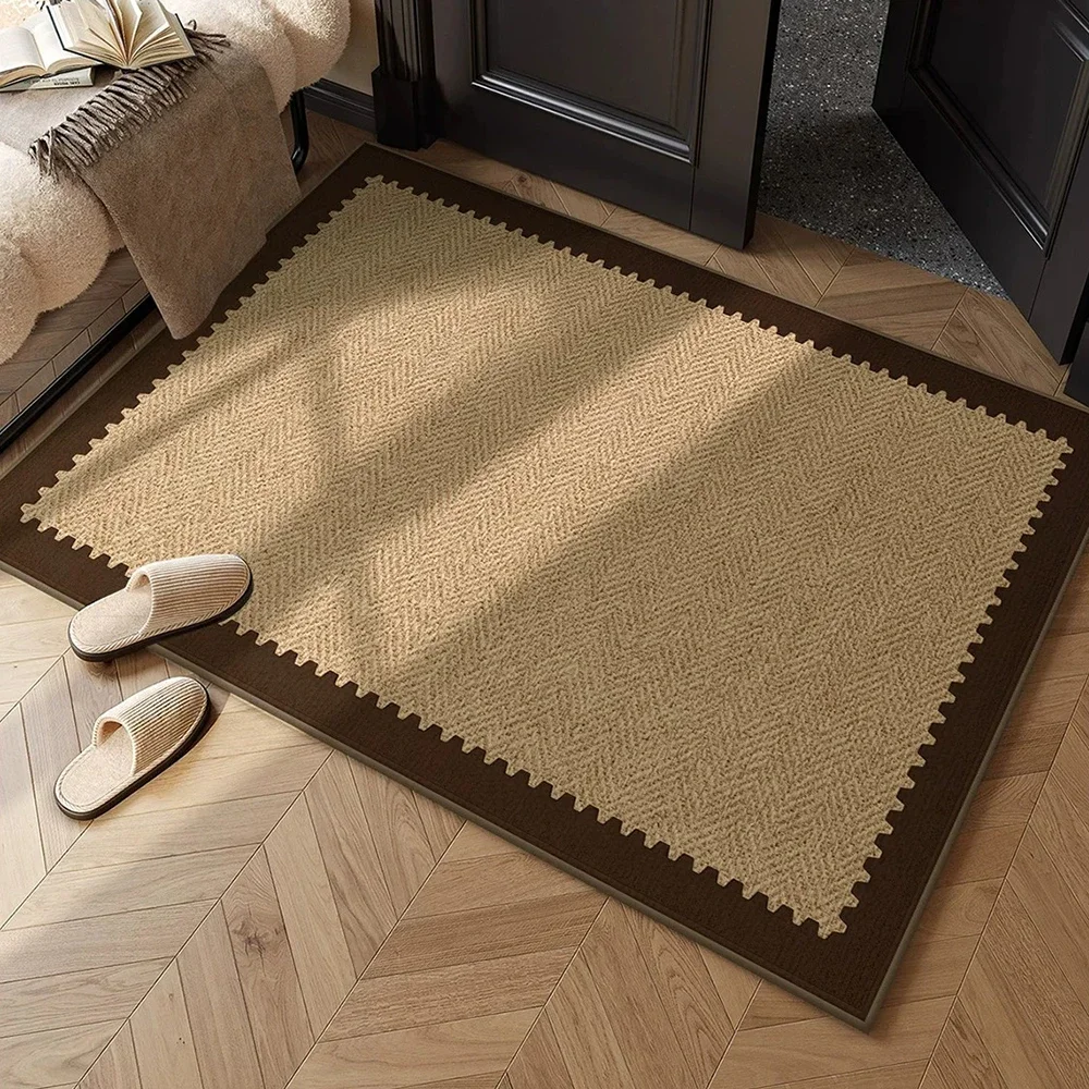 Wabi-sabi Welcome Rug Non-slip Entry Door Mat Dirt Trapping Washable Carpet Entrance Doormat Room Door Floor Mats Tapis D'entrée