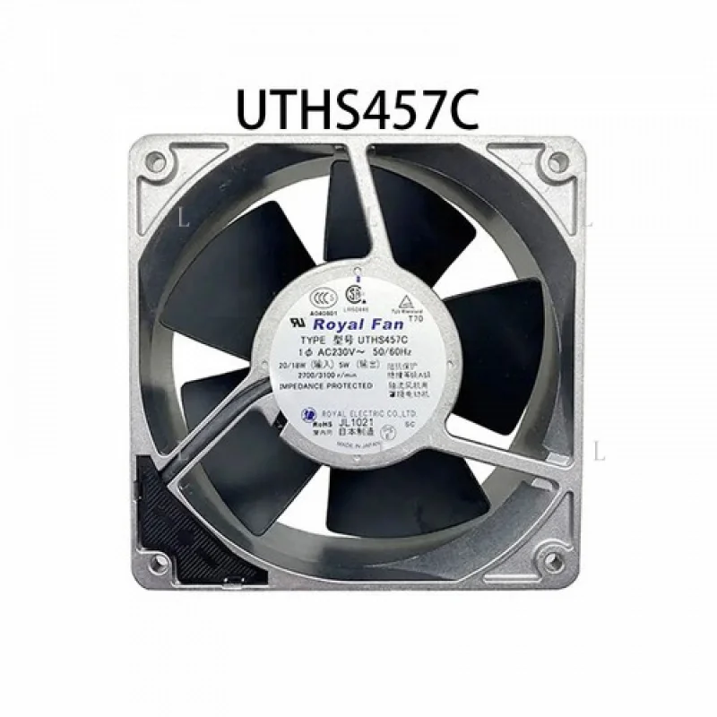 

L Original for Royal Desktop Chassis Cooling Fan AC 230V 20/18W 120*120*38mm UTHS457C