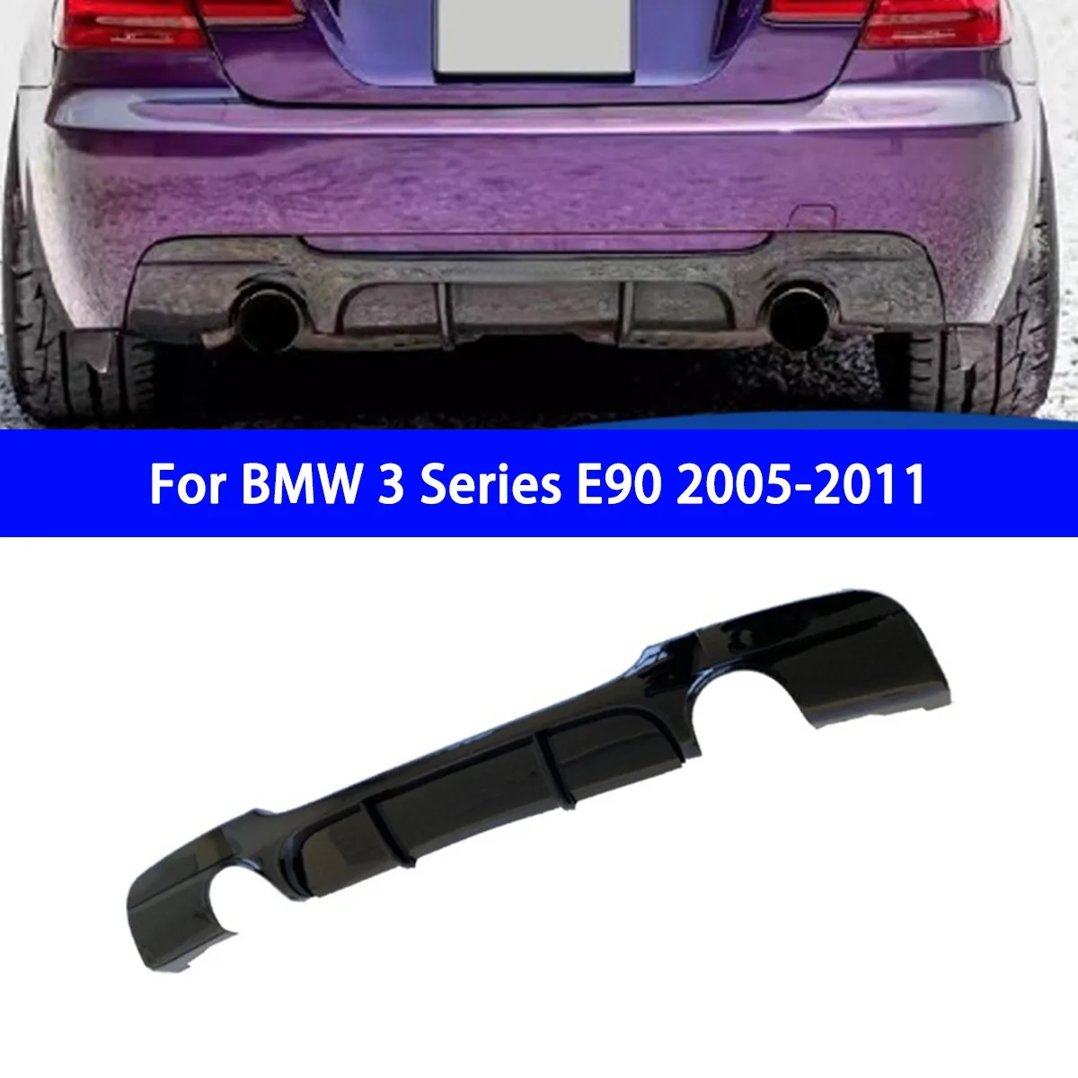 

For BMW 3 Series E90 2005-2011 Modified MP Model Rear Lip Double-sided Dual Out Double-sided Single Out Single-sided Dual Out