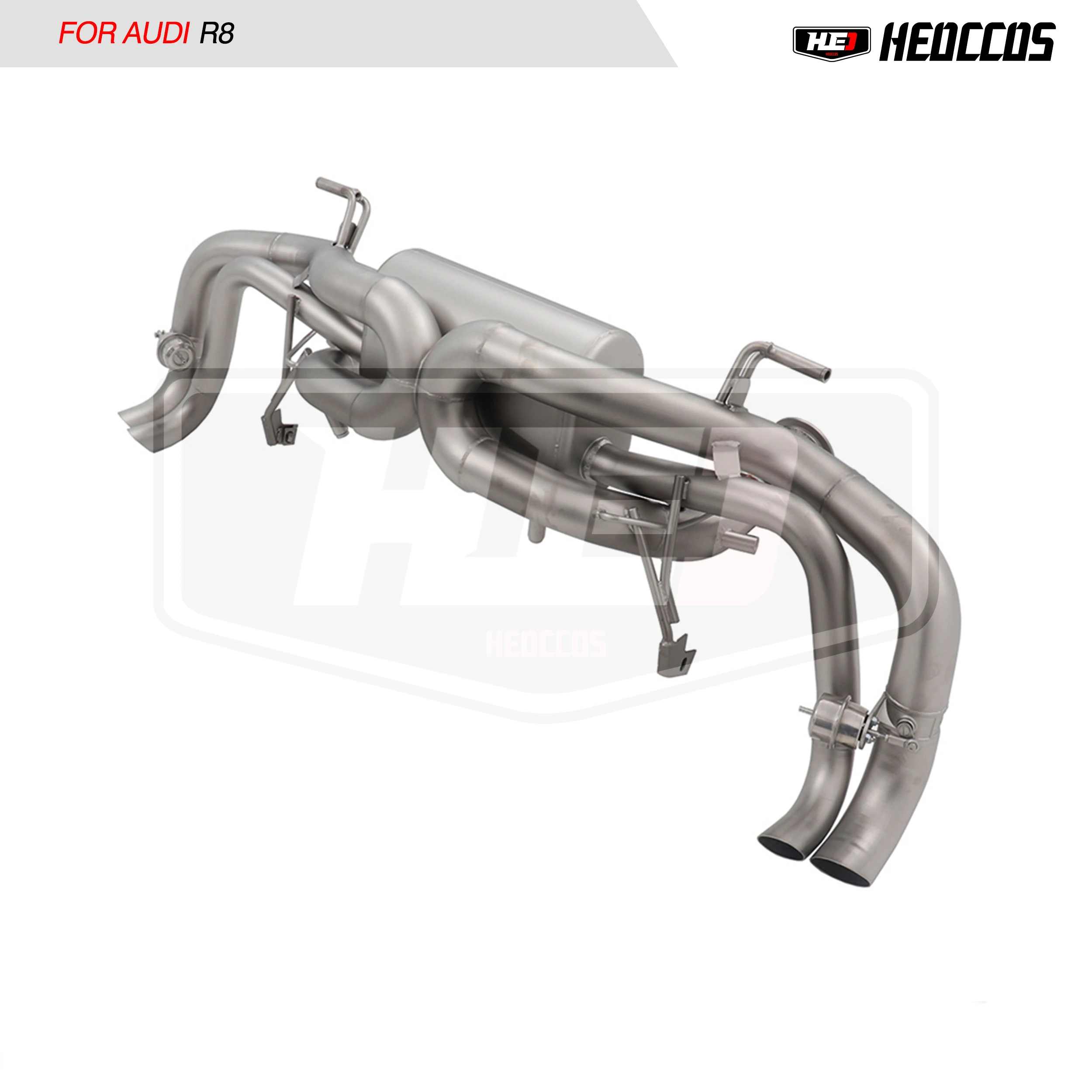 HEO Stainless Steel Exhaust System For Audi R8 Exhaust 4.8L 5.2L V8 V10 2017-2023 Catback Automotive Parts Valve Exhaust