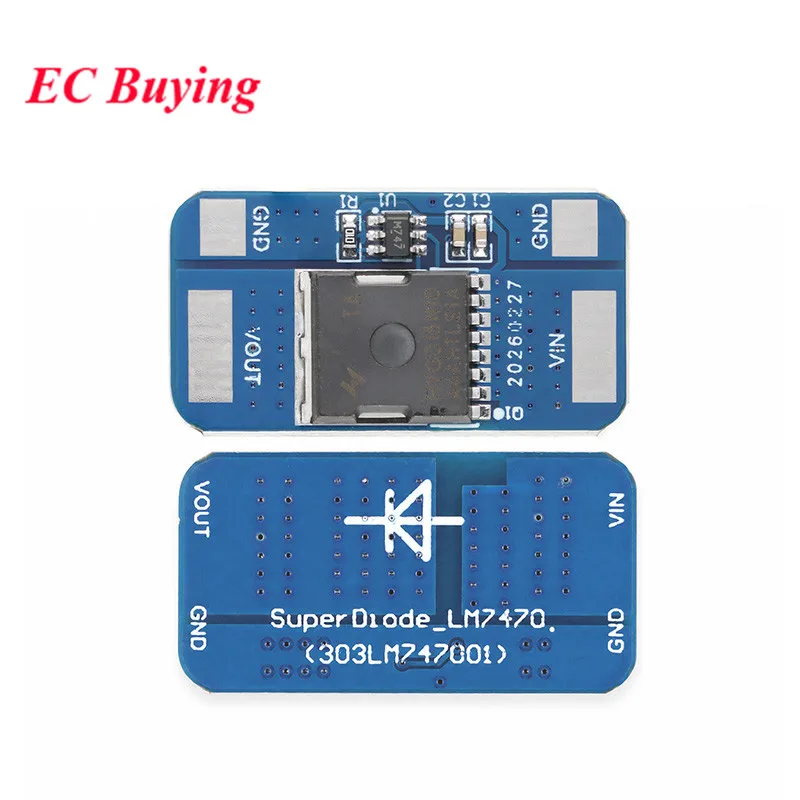 10Pcs/1pc Ideal Diode Module LM74700 5-30V 10A Solar Energy Anti-Reverse Flow Battery Charging Protection Simulates Rectifier