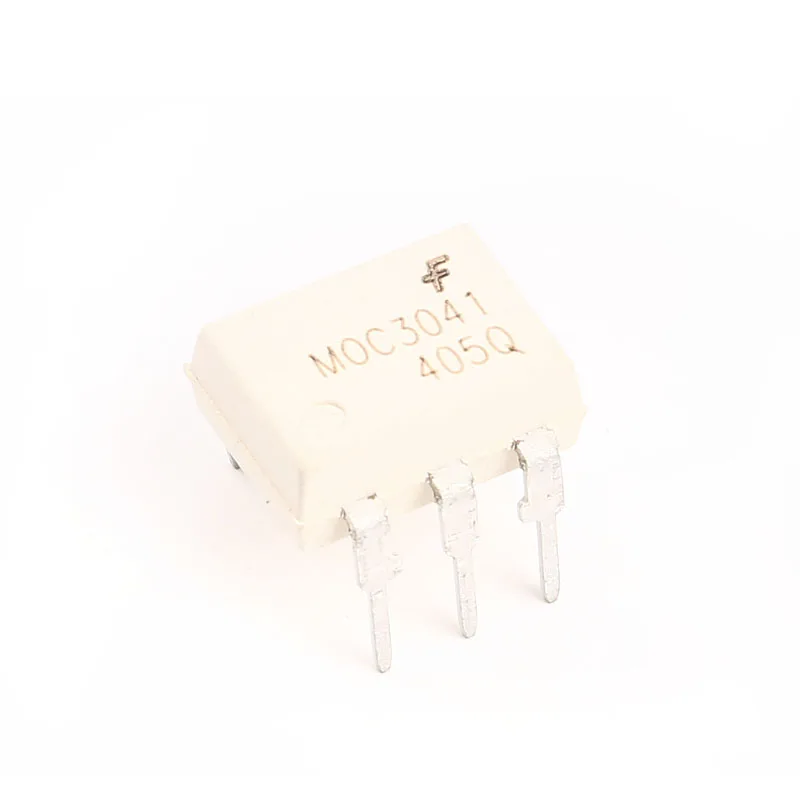 10 pçs/lote MOC3041M DIP-6 MOC3041 Triac & SCR Saída Optoacopladores ZERO TRIAC Temperatura de Operação:- 40 C-+ 85 C