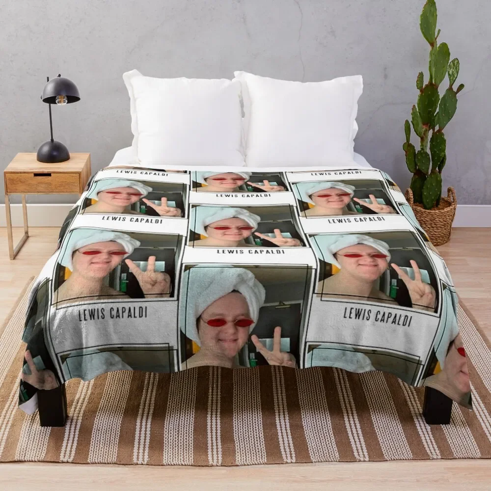 

Lewis Capaldi (9) Throw Blanket Large manga Blankets