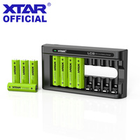 XTAR 1.5V Li-ion Battery Charger LC8 Charge 1.5V AA 2700mWh Batteries Rechargeable AAA 1200mWh Battery 1.5V Charger Sets