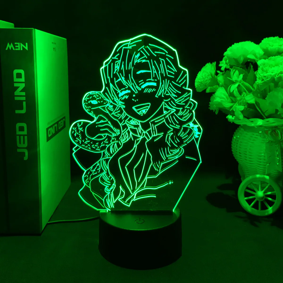 Manga 3d Light Kimetsu No Yaiba for Bedroom Decor Night Light Birthday Gift Table Lamp Anime Demon Slayer Mitsuri Kanroji Figure