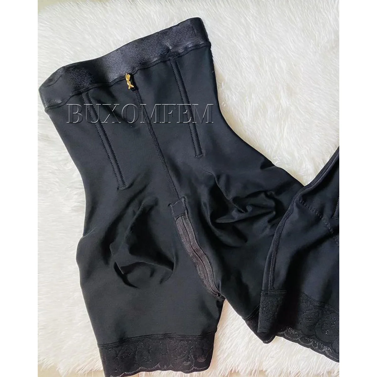Medium Shaped Fajas Colombianas Shapewear Open-Chest Body Shaper with Hook Eyes Invisible Highย Quality Wholesale Bodysuits