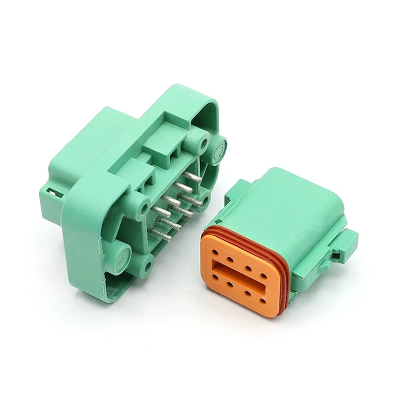

8Pin Automotive Connector DT15-08PC DT Straight Pin PCB Mounting Head Wireline to Board Plug Socket for Electronic Components