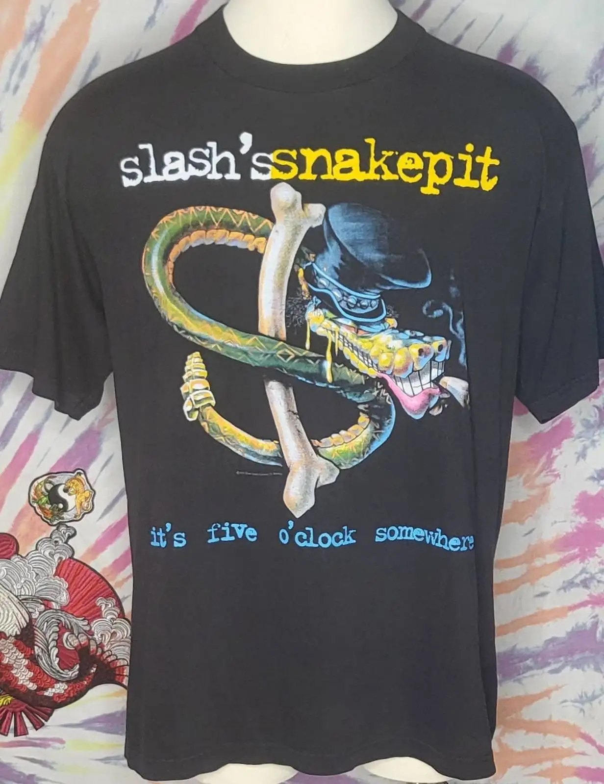 

Винтажная Футболка Slash'S snakeпитbrockum it Five hour концерт Xl Tour 1995