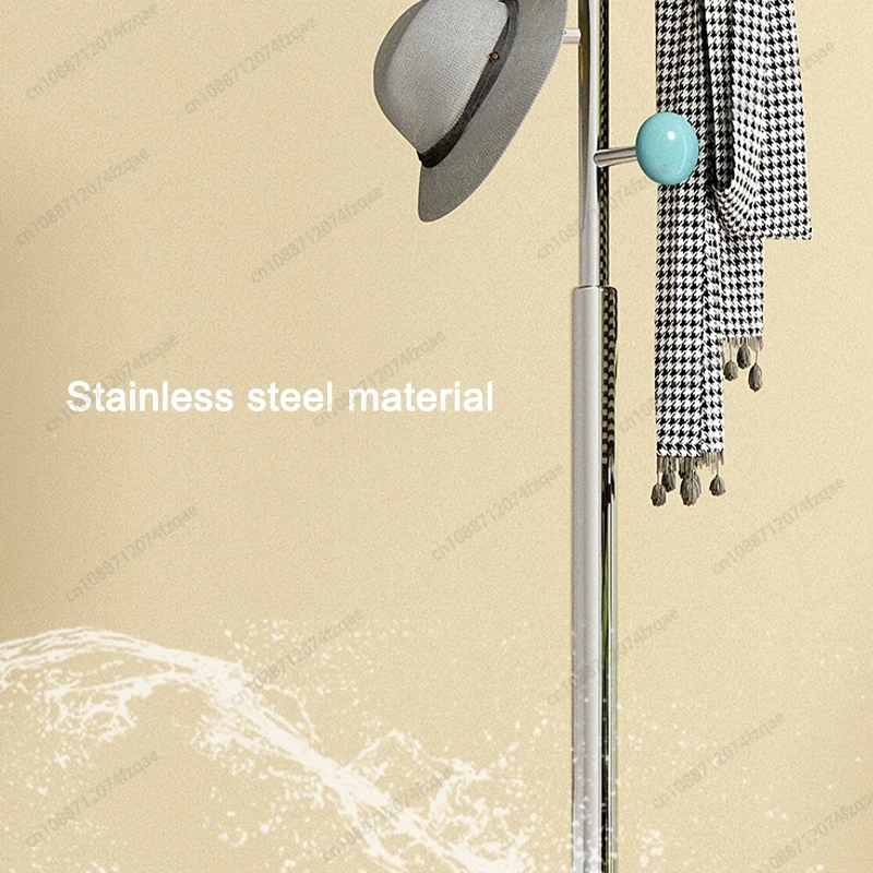 Appendiabiti moderno in acciaio inossidabile di lusso in stile Ins Appendiabiti autoportante salvaspazio per soggiorno camera da letto