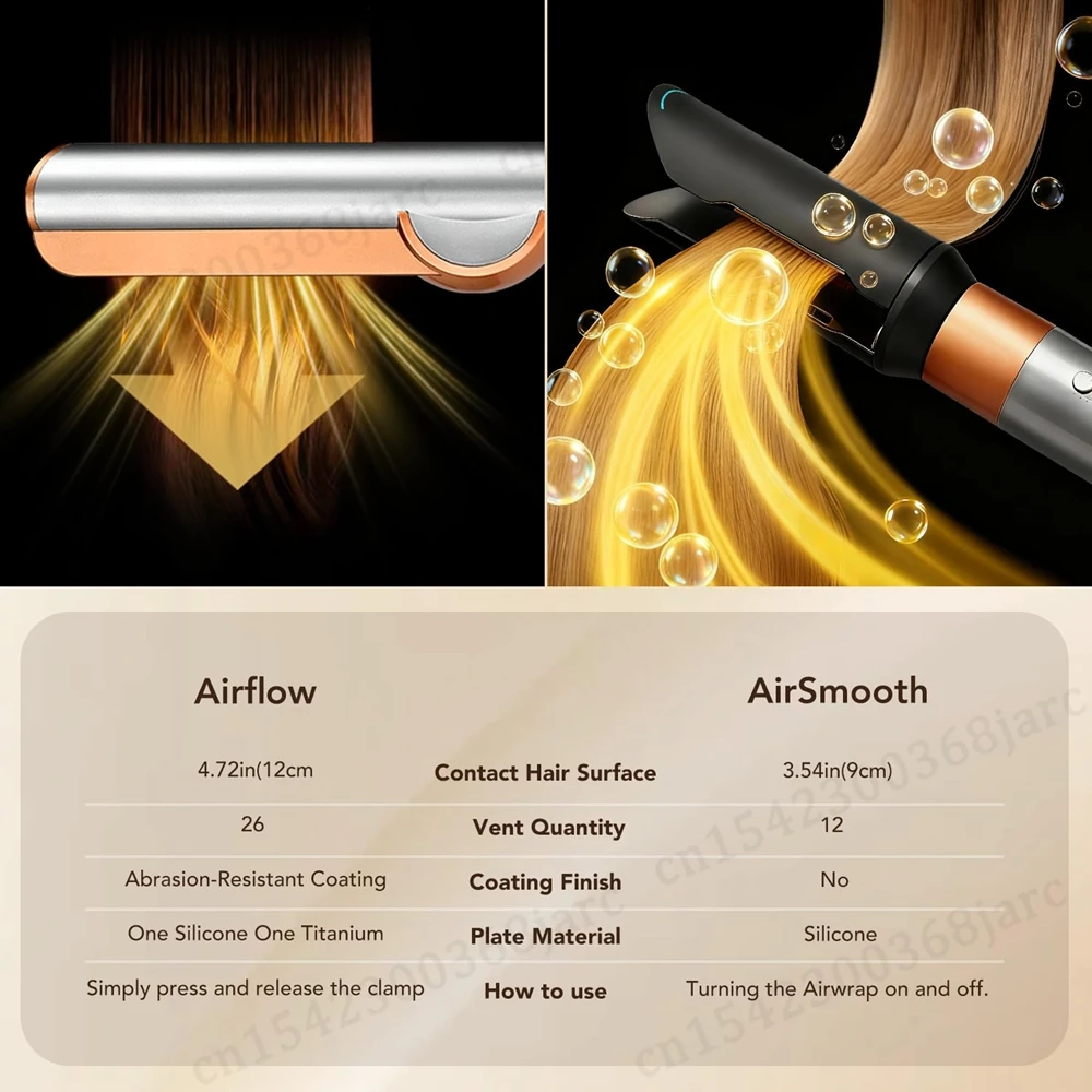 Verbesserter Haarglätter-Aufsatz Luftstrom-Glättdüsen-Aufsatz SenCiciMen X9 für Dyson Airwrap HS01 HS05 HS08 Düse – Detail 4